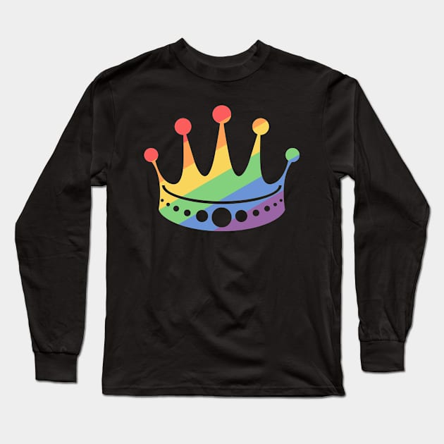 Funny LGBT Gay Pride Drag King Long Sleeve T-Shirt by Wizardmode